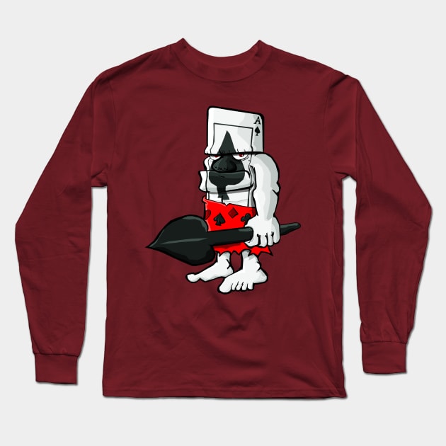 Wild Card Long Sleeve T-Shirt by TGprophetdesigns